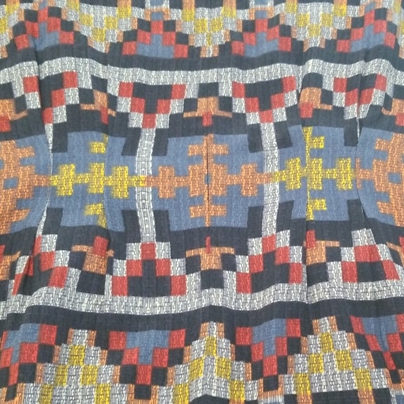 Pendleton Patterned Short Sleeve Maxi Dress Size 12 - Picture 7 of 8